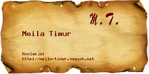 Meila Timur névjegykártya